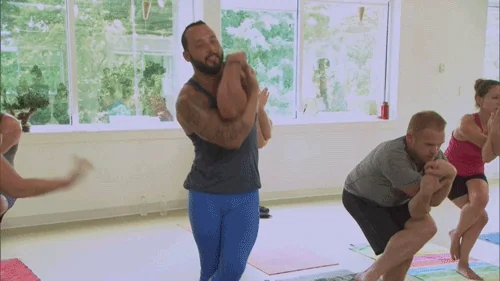 yoga fail GIF