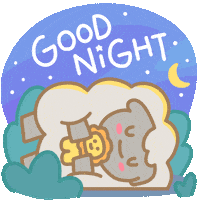 Tired Good Night GIF by Holler Studios