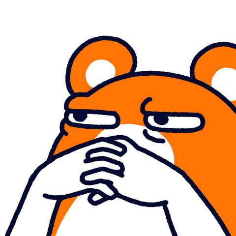 Serious Blink GIF by PokiTheHamster