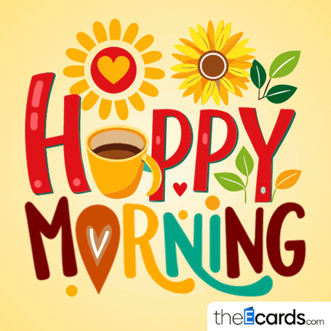 Good Morning GIF by TheEcards.com by theecards