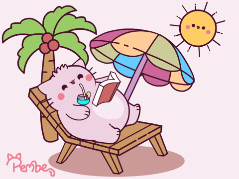 Cat Summer GIF by Pembe by PembeThePinkCat