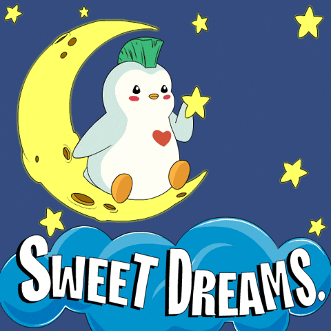 Good Night Dreaming GIF by Pudgy Penguins by pudgypenguins