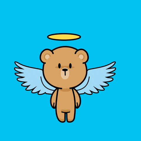 Guardian Angel Bear GIF by TheFactory.video by thefactoryvideo