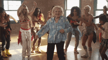 betty white dancing GIF by chuber channel
