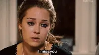Reality TV gif. Lauren Conrad from The Hills is crying. A mascara soaked tear slowly rolls down her face as she cries and the text below reads, 