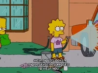Bart Simpson Help GIF