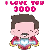 I Love You 3000 Sticker by Marvel Studios