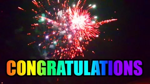 Fireworks Congratulations GIF by KreativCopy