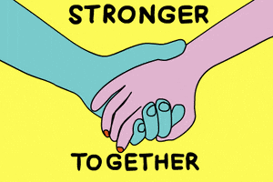 Stay Strong Stronger Together GIF by GIPHY Studios Originals