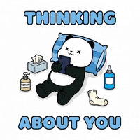 Thinking About You Meme Gif GIF by Kanpai Pandas