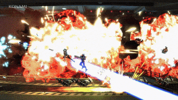 Explosion Shooting GIF by KONAMI