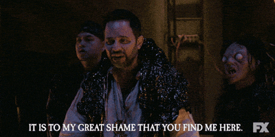 Embarrassed Shame GIF by What We Do in the Shadows