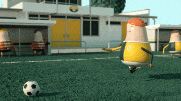 animation football GIF by Job, Joris & Marieke