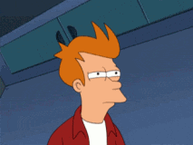 Giphy - Suspicious Futurama GIF