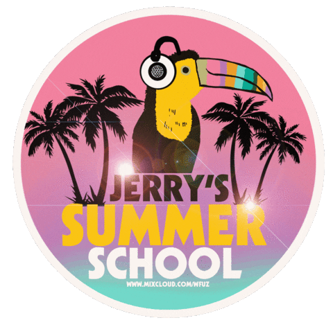 Summer School Toucan Sticker by FUZZYTOWN
