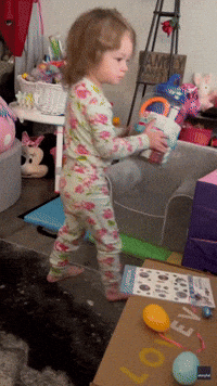 Toddler Shocked as 'Easter Bunny' Delivers Long-Promised Gift