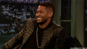 Usher Laughing GIF
