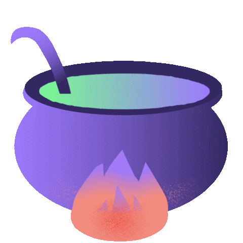 Burning Witches Brew Sticker
