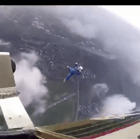 Exit Skydive GIF by Albatros Fallschirmsport