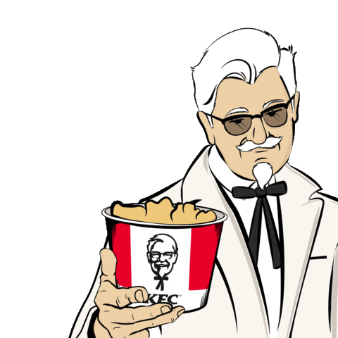 Colonel Sanders Chicken Sticker by YUM KFC SouthAfrica