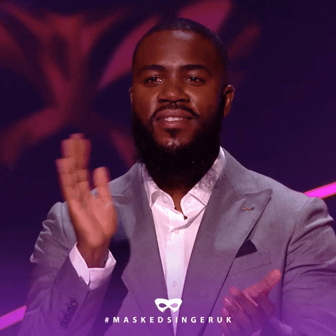 Clapping Comedian GIF by The Masked Singer UK & The Masked Dancer UK