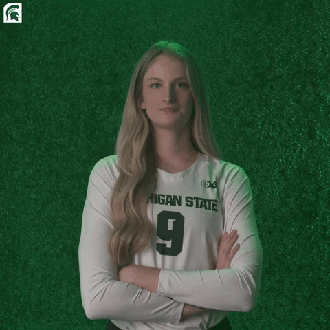Go White What GIF by Michigan State Athletics