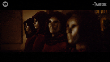 Mystery Masks GIF by The Traitors Australia