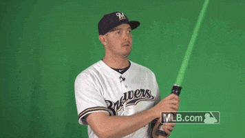 lightsaber corey GIF by MLB