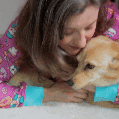 I Love Dogs Kiss GIF