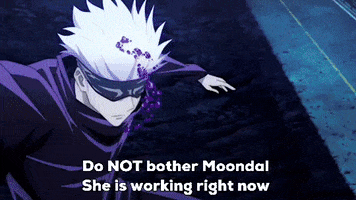 Do Not Bother Moondal She Is Working Right Now GIF