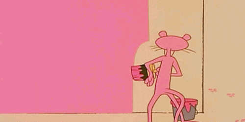 pink panther hide GIF