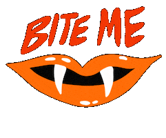 Halloween Bite Me Sticker by Bananna Bones