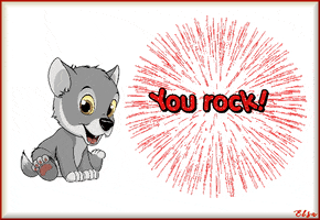 Animated Card You Rock GIF