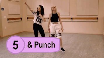 pIKAMUCHO dance dance mooves twist and punch GIF