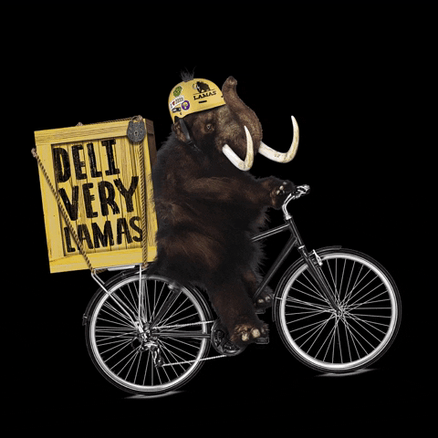 Bike Delivery GIF by Lamas Brew Shop