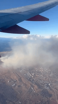 Flight Attendant's Footage Shows Marshall Fire Burning in Colorado