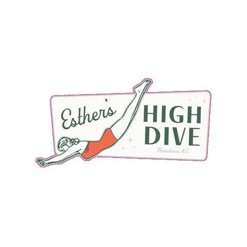 High Dive Sticker by Moonshine Alley