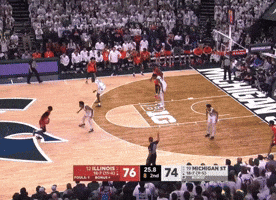 Michigan State Spartans Three Point Shot GIF