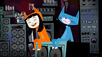 Happy Friends GIF by Kitty Is Not A Cat