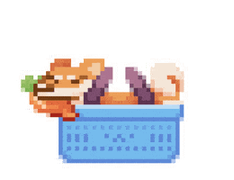 Dog Pixel Sticker by llla_luna