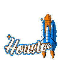 Space City Nasa Sticker