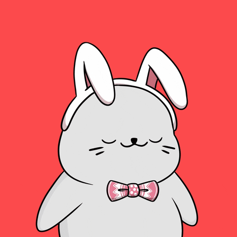 Easter Bunny Love GIF by Sappy Seals