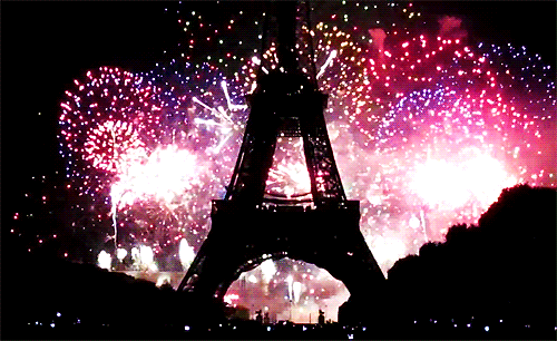 Spectacular fireworks display