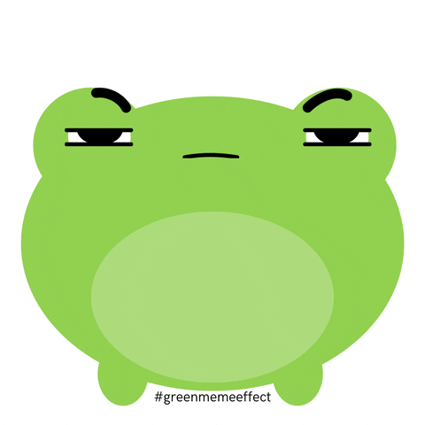 GreenMemeEffect angry green mad frog GIF