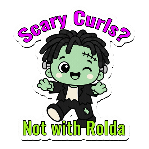 Halloween Curls Sticker by Rolda USA