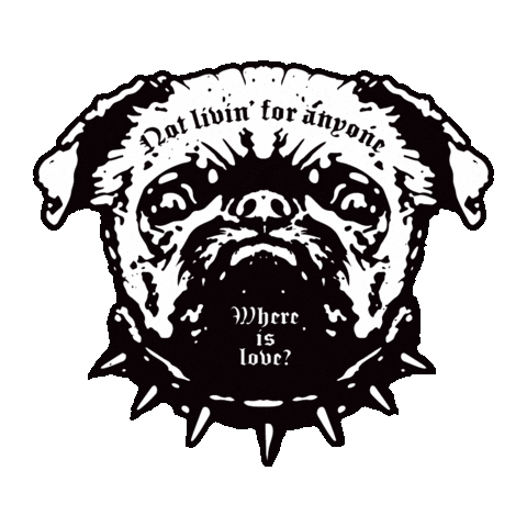 Angry Dog Sticker by Petit Brabancon