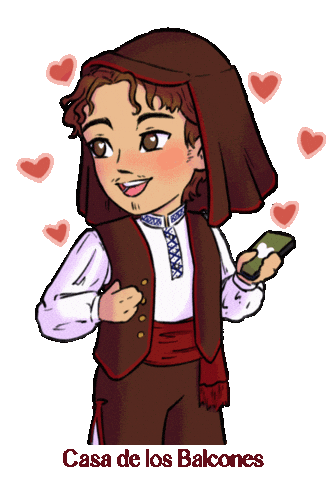 In Love Corazon Sticker by La Casa de Los Balcones