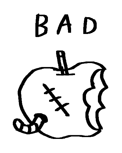 Bad Apple Sticker by Psychrome