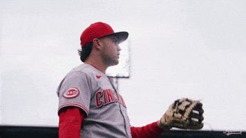 Baseball Staring GIF by Cincinnati Reds