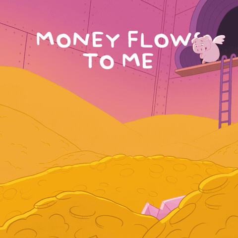 Pay Day Money GIF by PositivelyPigasus